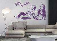 vom Ihrem Foto im Folienschnitt Portrait Wandtattoo ein schönes Geschenk! vom Ihrem Foto im Folienschnitt Portrait Wandtattoo ein schönes Geschenk!